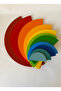 Montessori Waldorf Wooden Rainbow Mega Play Set 4 Pieces - 4