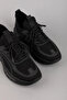 Men's Daily Comfortable Lace-Up Mesh Shoes Hd.231451 Black - 2