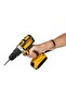 Cordless Drill Driver Kit: Yellow 21V 2X 7500mAh Lithium-Ion Batteries, 25 Position Clutch, 2-Speed Settings - Fast Charger, Ergonomic Anti-Slip Handle, LED Light, All-In-One Accessories for Home DIY - 6