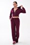 Women's Zipper Detailed Hooded Modal Set 265055 - - 3