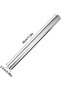 Stainless steel rolling pin 3-piece set, three sizes, suitable for baking, silver. - 4