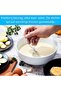 Spiral whisk 2-piece set, spring design, non-slip extended handle, silver. - 5