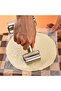 Mini stainless steel rolling pin, non-stick coating, suitable for pizza and cake, silver. - 4
