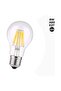 E27 8W A60 clear filament warm white.