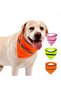 2-piece triangular dog headband with reflective safety strips and fluorescent green trim - 5