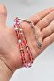 Thermal Quartz Stone 33 Prayer Beads with Metal Tassel 8mm Sphere Cut 902824 - 3