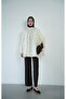 Women's Polka Dot Spanish Sleeve Draped Hijab Shirt - 4