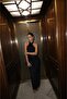 Selen Jacquard Tulle Dress Black
