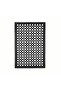 Black Anti-Slip Hollow Design Rubber Mat - 40×60 cm