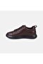 Men's Brown Lace-Up Thick Sole Leather Sneaker - 3