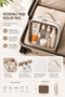 Transparent Makeup Bag Large Size Cosmetic Bag, Travel Organizer Bag - Water-Resistant Portable - 4