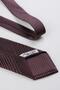 Black Red Small Pattern Italian Silk Pleated Tie Est222 - 6