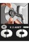 7X2.5Cm Stainless Steel 2Pcs Bidet Faucet Mirror Basin Faucet and Fountain Rosette Wall Hole Concealer Ring