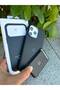 iPhone 13 Pro Max Compatible Black Color Leather Animated Card Holder Case with Magsafe Feature and Magsafe Compatible Card Holder
