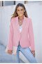 LookbookStore Womens Notched Lapel Pockets Button Work Office Blazer Jacket Suit - 4