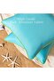 Pack of 2 Outdoor Waterproof Solid Throw Decorative Pillow Cover Decorative Square Outdo - 5
