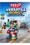 FL1199 Combination Robot Big Building Blocks Set, 172-Piece Vehicle-Themed Construction Kit with Rotating Waist, Adjustable Leg Sections, Movable Arms, Ladder and Propeller, Character Figure, Il
