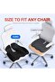 Memory Foam Seat Cushion for Sciatica&Tailbone Pain, Black, Large | Firm Support Cushion, P - 2