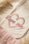 Amoré 100% Cotton 5-Piece Newborn Baby Girl Hospital Discharge Set - Ecru & Salmon'Love Me' Embroidered Pre - 5
