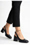Mowio black leather high heeled shoes - 2