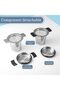 2 Pack Tea Strainers for Loose Tea, Stainless Steel Tea Steeper, Tea Infuser Fine Mesh Tea Diffuser, - 5