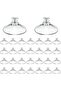 Plastic Transparent Suction Cups 30- Threaded Suction Cups PVC Suction Cup Holder Suitable campervans cars vans camping use 40mm