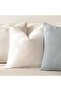 Pack of 2, Decorative Linen Soild Throw Pillow Covers Soft Accent Cushion Case Boho Farmh - 5