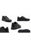 Gd0134 Genuine Leather Large Size 45 46 47 Non-Slip Strong Sole Economical Black Casual Sneaker Men's Shoes - 8