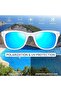 Square Folding Polarized Sunglasses for Mens Women UV400 Protection | Trendy Rectangular Ligh - 5