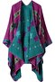 Women's Shawls Wraps Winter Reversible Oversized Blanket Open Front Poncho Cape Oversized Cardigan S - 3