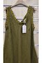 Italian Sleeveless Short Linen Dress - 2