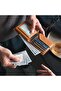 Men's Wallet Genuine Leather RFID Blocking Bi-fold Wallets with Double ID Window Everyday Car - 2