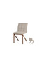 Modern Upholstered Single Chair with Elegant Design and Sturdy Legs - 2