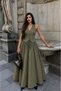 Women's Double Vest - Skirt Set with Pocket Detail and Flared Skirt