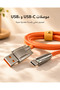 كابل شحن ونقل بيانات USB-C سريع، سلك شحن متين للأجهزة الذكية والهواتف - 4
