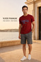 Men's Two-Piece Set 100% Cotton, Summer, Gym, Athlete, Football, Fitness, Jogging, Home Wear Anti-Sweat