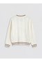 Quality Pieces from Çelebi Store V Planting Embroidered Girls' Knitwear Cardigan - 2