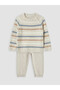 Esvab • Modern & Distinctive Striped Baby Boy Knitwear Set - 2