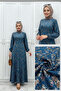 A-Cut Viscosa Fabric Crinkle Patterned Tunic Dress - 2