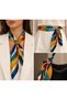 Azure Signature Scarf – Gold Brooch Detailed Multi-Purpose Adjustable Neck, Waist Bandana, and Bag Accessory Stylish Women's Scarf Accessory - 3