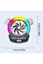 Car Vent Clip Diffuser 360 Degree Car Air Freshener Vent Clip Diffuser | Aromatherapy Led Lighting S - 5