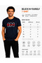 Believe in Yourself Premium Unisex T-Shirt 100% Cotton Modern Navy Blue T-Shirt - 7