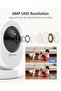Eannke 4K Uhd 2.4/5Ghz Wi-Fi Indoor Security Camera with 360° Ptz, Two-Way Talk, Vision - 2