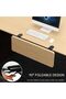 Foldable Desk Extension Clamp-On Keyboard Tray & Armrest Support, Heavy-Duty Steel Frame Space-Savin - 5