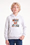 Boy's Printed Kangaroo Pocket Long Sleeve Hooded Sweatshirt - 5