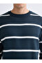 Esvab • Modern & Distinctive Zero Roba Collar Striped Men's Knitwear Sweater - 3