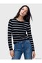 Quality Pieces from Çelebi Store Zero Roba Collar Striped Women's Knitwear Sweater