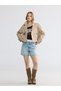 Esvab • Modern & Distinctive Double-Breasted Roba Yaka Cropped Women's Trench Coat - 2