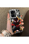 Realme C55 Compatible Spiderman Patterned Silicone Edge Hard Back Case Couple Phone Case - 3