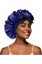 Satin Bonnet Silk Bonnet for Sleeping with Adjustable Elastic Tie Band, Hair Cap Extra Large Double